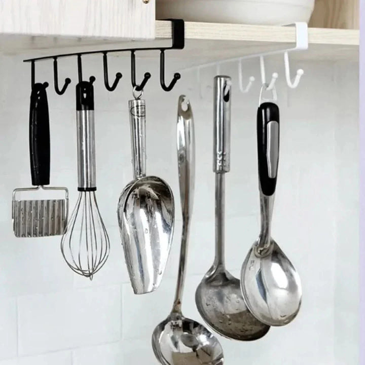 Skanto | Under Cabinet Hanging Rack – Plassbesparende Kjøkkenorganisator