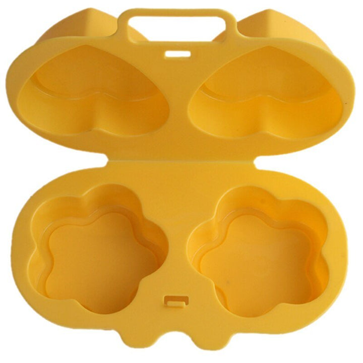 Hjerte- og Blomsterformet Egg Dampkjele Matlagingsform Egg Pocher Gadget | Skanto