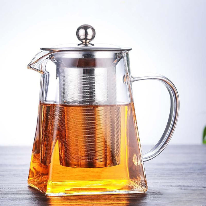 Varmebestandig borosilikatglass tekanne med teinfuserfilter tekjele Oolong tekanne | Skanto