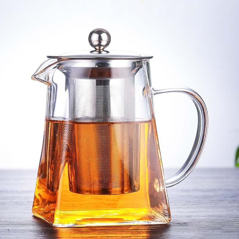 Varmebestandig borosilikatglass tekanne med teinfuserfilter tekjele Oolong tekanne | Skanto