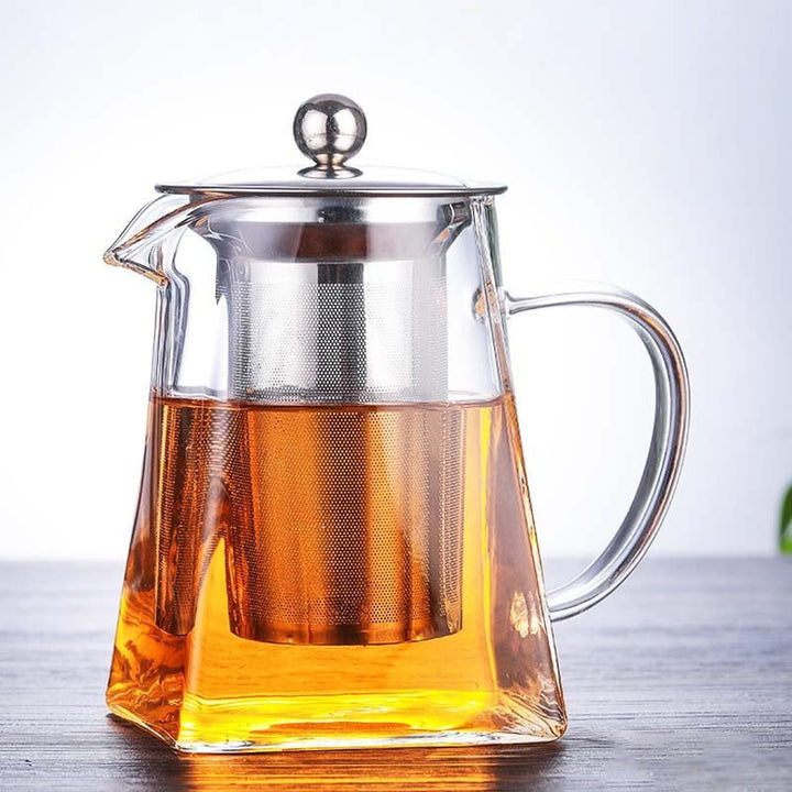 Varmebestandig borosilikatglass tekanne med teinfuserfilter tekjele Oolong tekanne | Skanto
