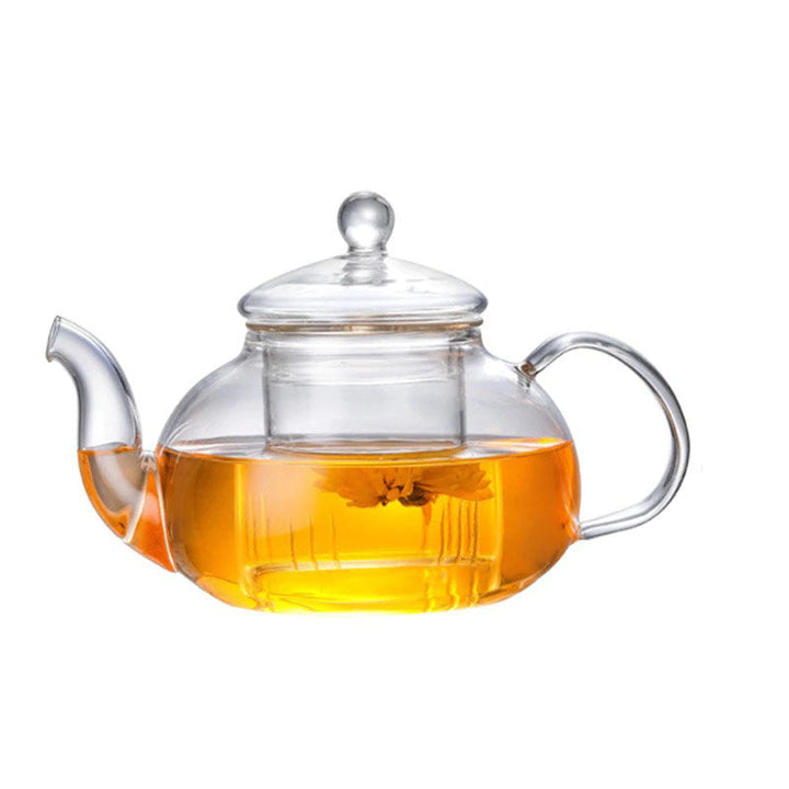 Varmebestandig klar borosilikatglass tekanne Klar japansk stil tekanne infuser | Skanto
