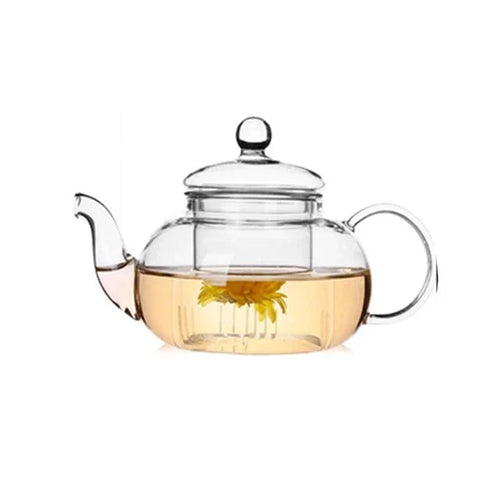 Varmebestandig glass tekanne glass tekanne med infuser tekanne sett | Skanto