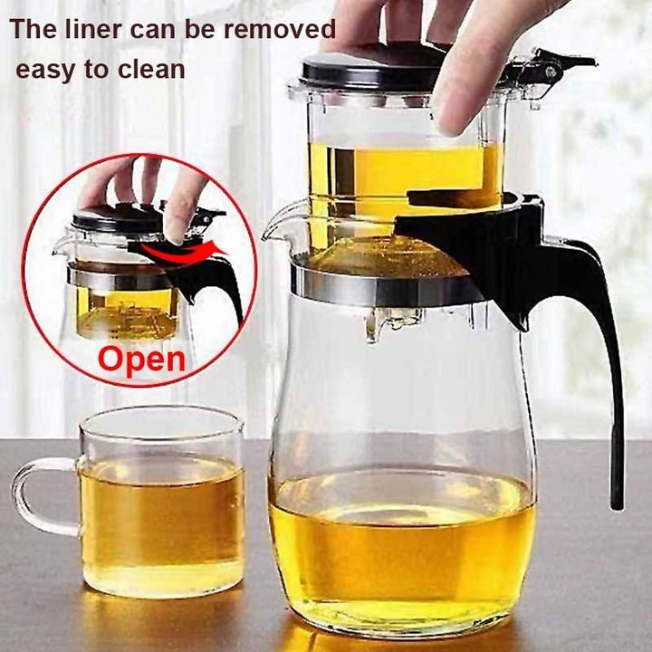 Varmebestandig glass tekanne med teinfuserfilter kjele teapot | Skanto