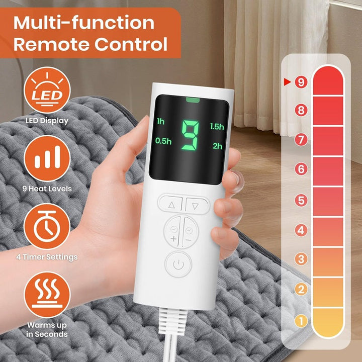 Skanto | Elektrisk Varmepute med Timer og Justerbar Temperatur