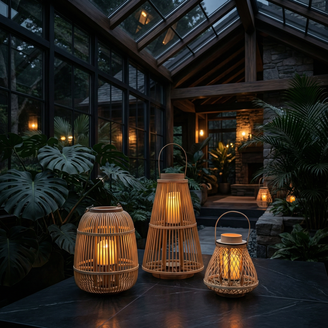 Rattan Lanterns Skanto
