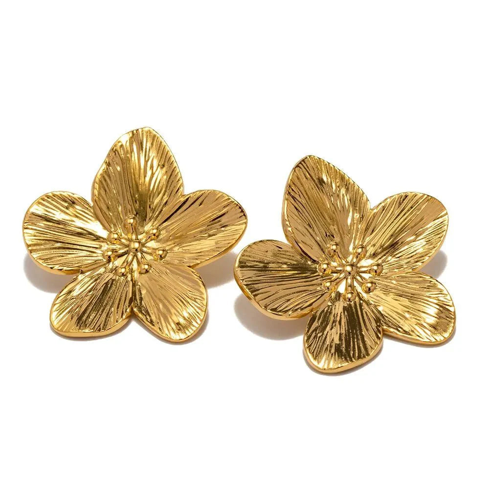Skanto | Hibiscus Floral Stud Øredobber