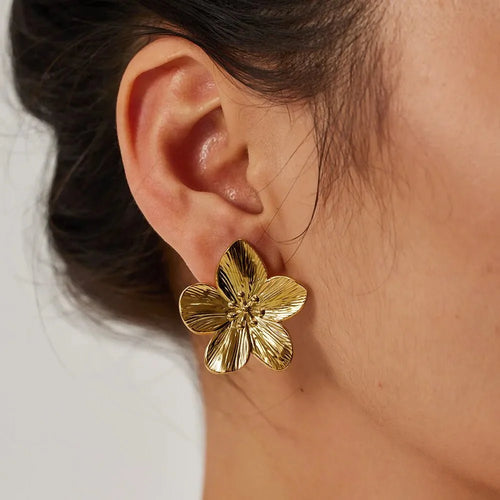 Skanto | Hibiscus Floral Stud Øredobber
