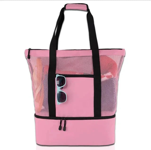 Picknick- und Strandtasche mit großem Fassungsvermögen – wasserdicht, doppellagiges Netzgewebe für Outdoor-Abenteuer