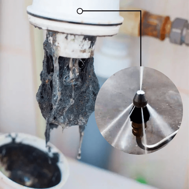 Skanto | PipeClear Turbo – Kraftig jetdyse for rask blokkering fjerning