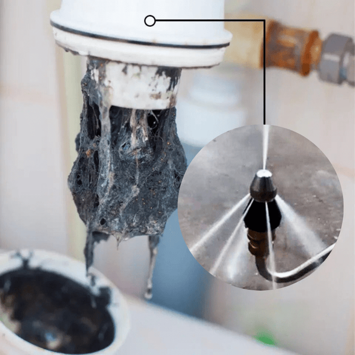 Skanto | PipeClear Turbo – Kraftig jetdyse for rask blokkering fjerning
