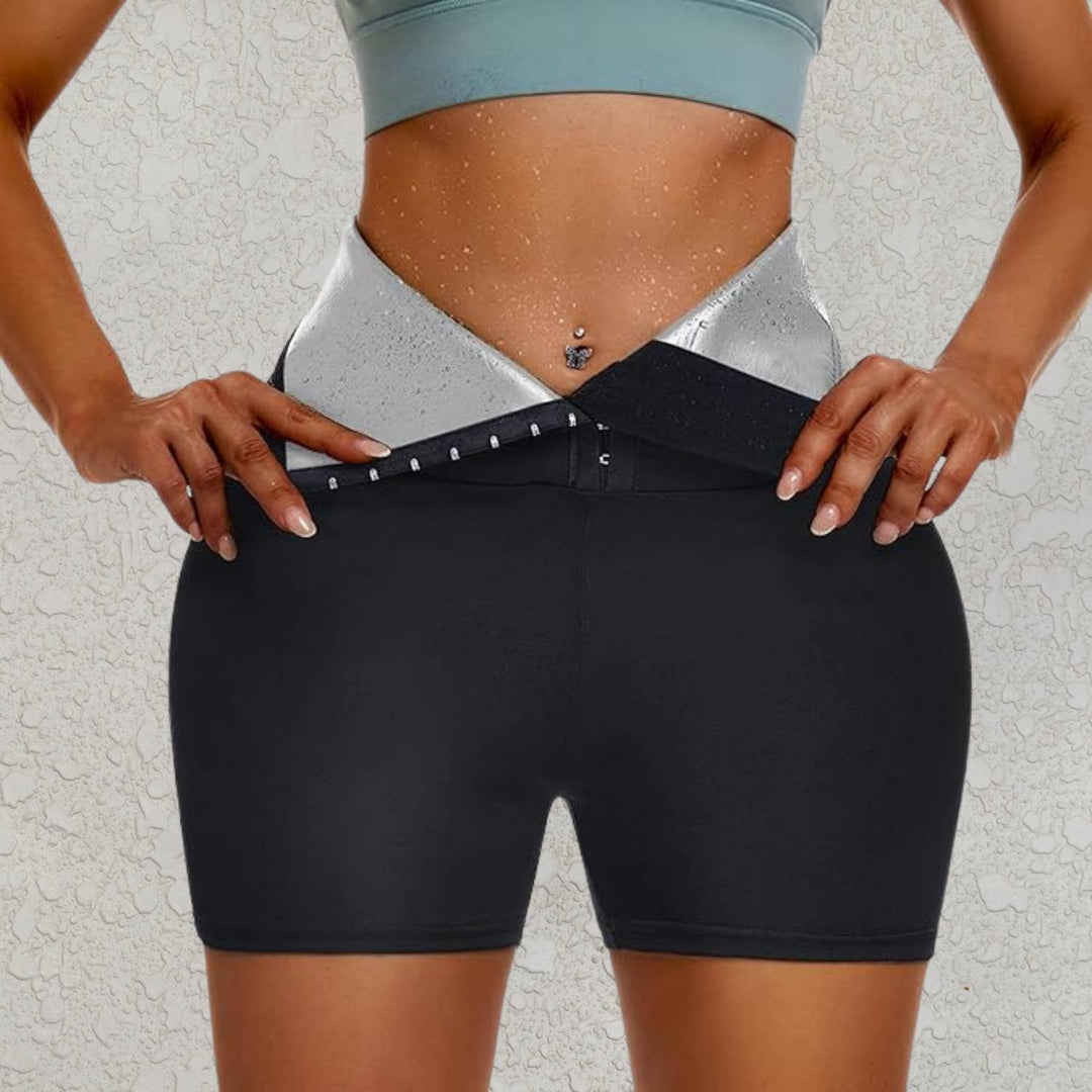 SweatFit Midje Trener – Høyt Liv Sauna Leggings med Midje Trener for Kvinner | Skanto