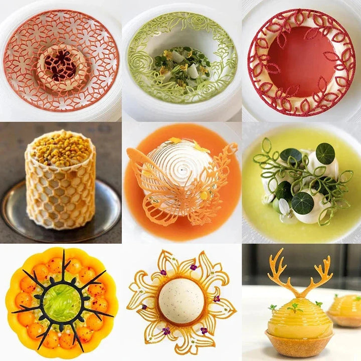 Hollow Out Butterfly Honeycomb Sugar Lace Pad Baking Silicone Mold | Skanto