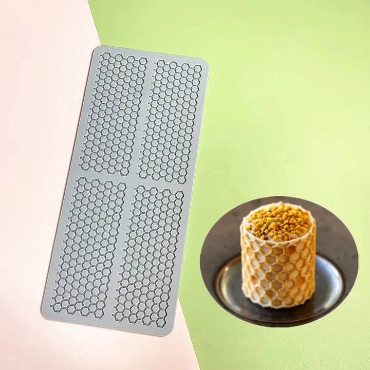 Hollow Out Butterfly Honeycomb Sugar Lace Pad Baking Silicone Mold | Skanto