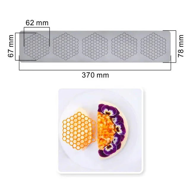 Hollow Out Butterfly Honeycomb Sugar Lace Pad Baking Silicone Mold | Skanto