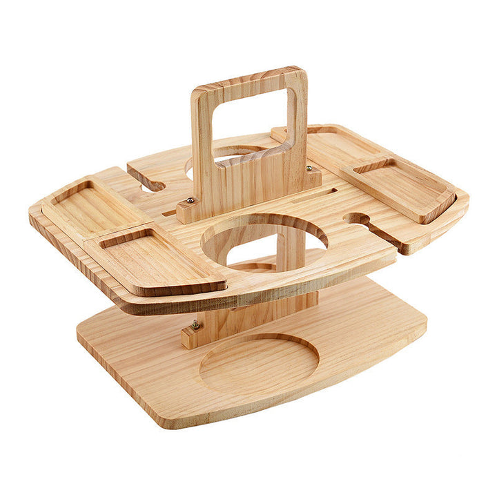 Skanto | Kompakt piknikbord med treflaskeholder