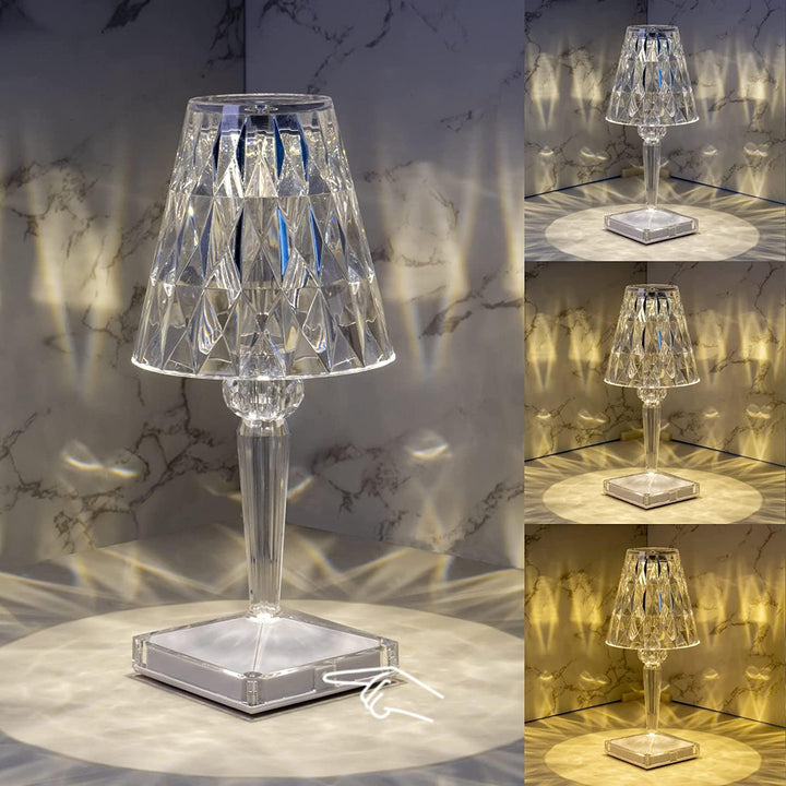 Skanto | CrystaLamp - LED Bordlampe laget av Diamantkrystall