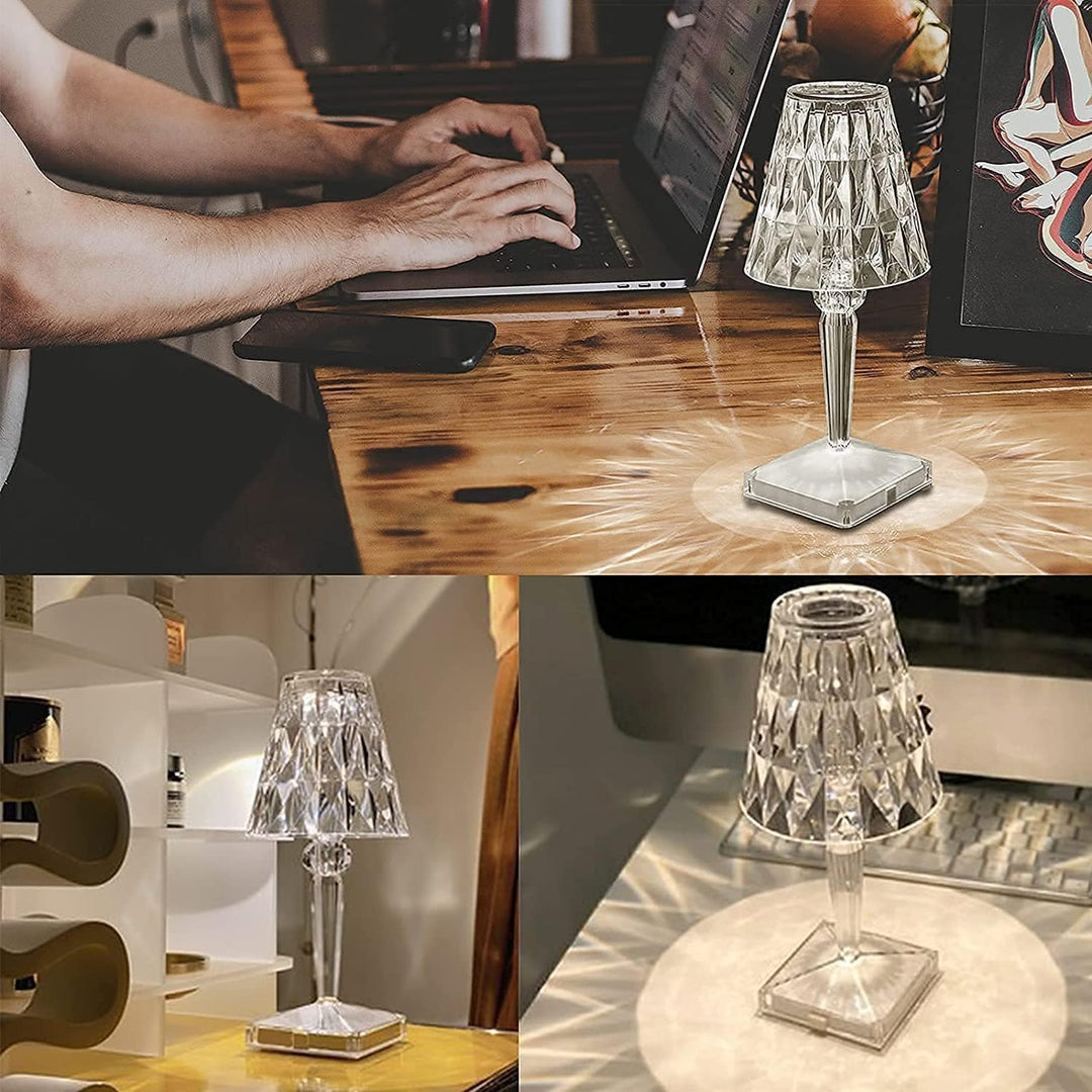 Skanto | CrystaLamp - LED Bordlampe laget av Diamantkrystall