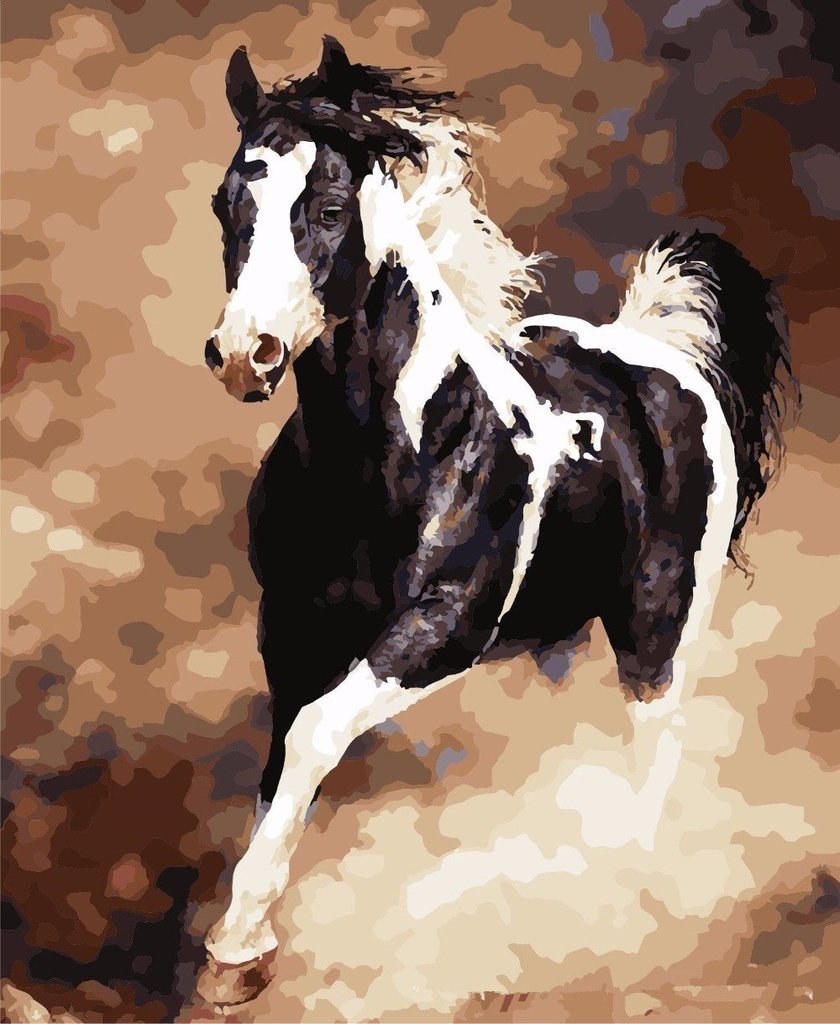 Galloping Horse - Van-Go Mal-etter-nummer Kit | Skanto
