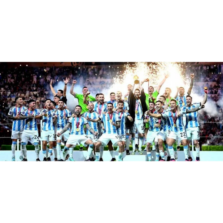 Argentine National Team, Messi World Cup Celebration Wall Art | Skanto
