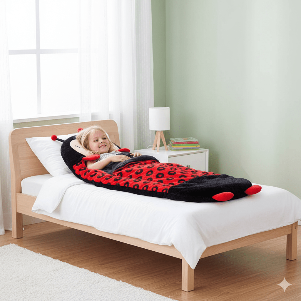 Skanto | HUGSLEEPERS – 2-i-1 Plysjleke & Sovepose for Barn