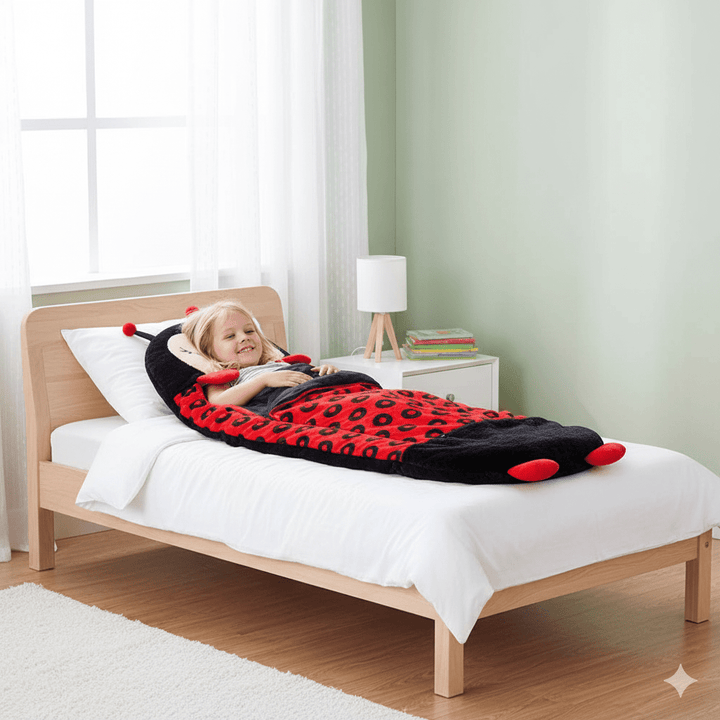 Skanto | HUGSLEEPERS – 2-i-1 Plysjleke & Sovepose for Barn