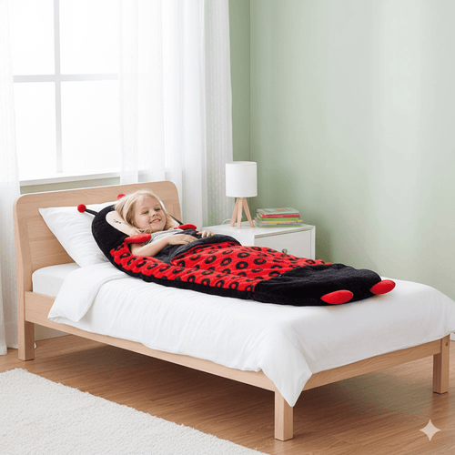 Skanto | HUGSLEEPERS – 2-i-1 Plysjleke & Sovepose for Barn
