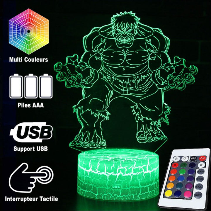 Skanto | 3D Lampe Marvel Hulk