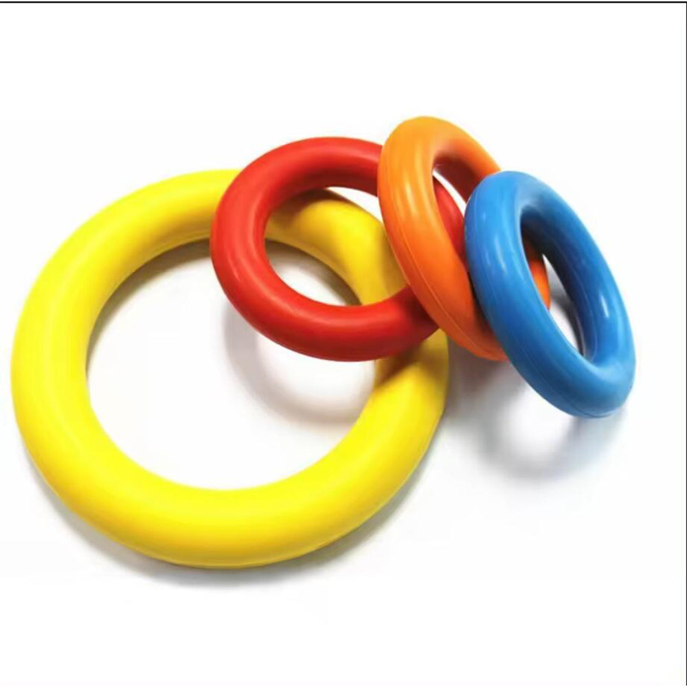 Hund Anti-Bite Trening Ring ø9 cm laget av Gummi - assorterte farger | Skanto