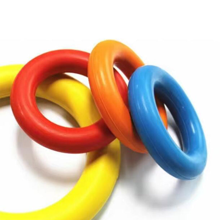 Hund Anti-Bite Trening Ring ø9 cm laget av Gummi - assorterte farger | Skanto