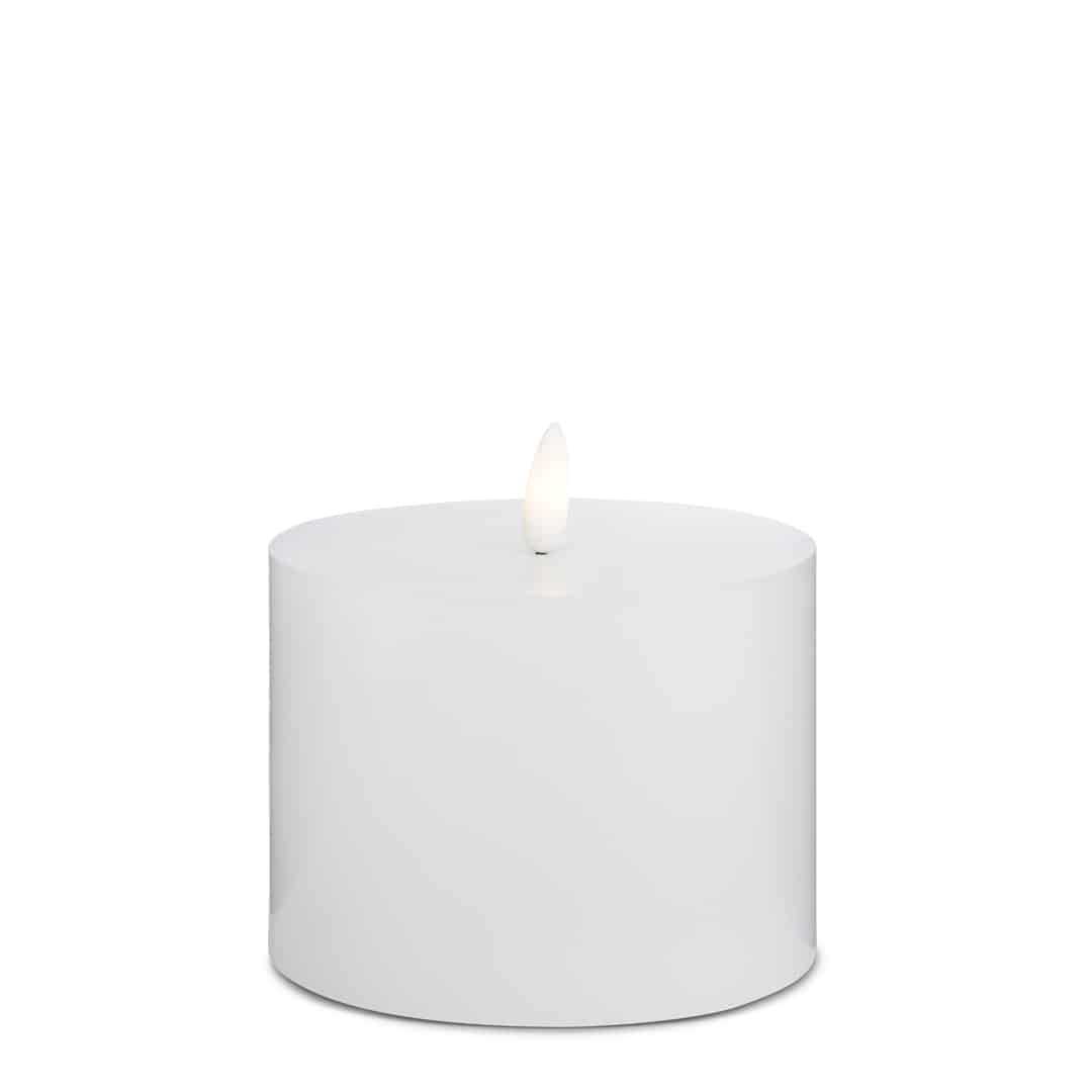 LED lysestake (1 stk) med realistisk 3D flamme 10 x 10 cm | Skanto