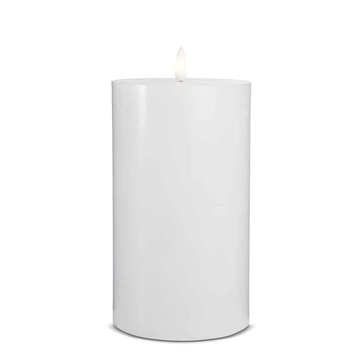 LED Lys (1 stk) med realistisk 3D-flamme 10 x 20 cm | Skanto