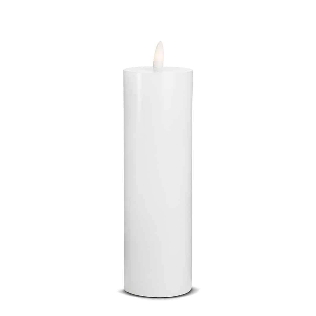 LED Lys (1 stk) med realistisk 3D-flamme 5 x 20 cm | Skanto