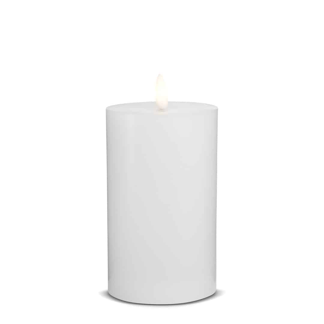 LED Stearinlys (1 stk) med realistisk 3D flamme 7,5 x 15 cm | Skanto