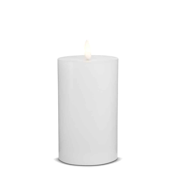LED Stearinlys (1 stk) med realistisk 3D flamme 5 x 15 cm | Skanto