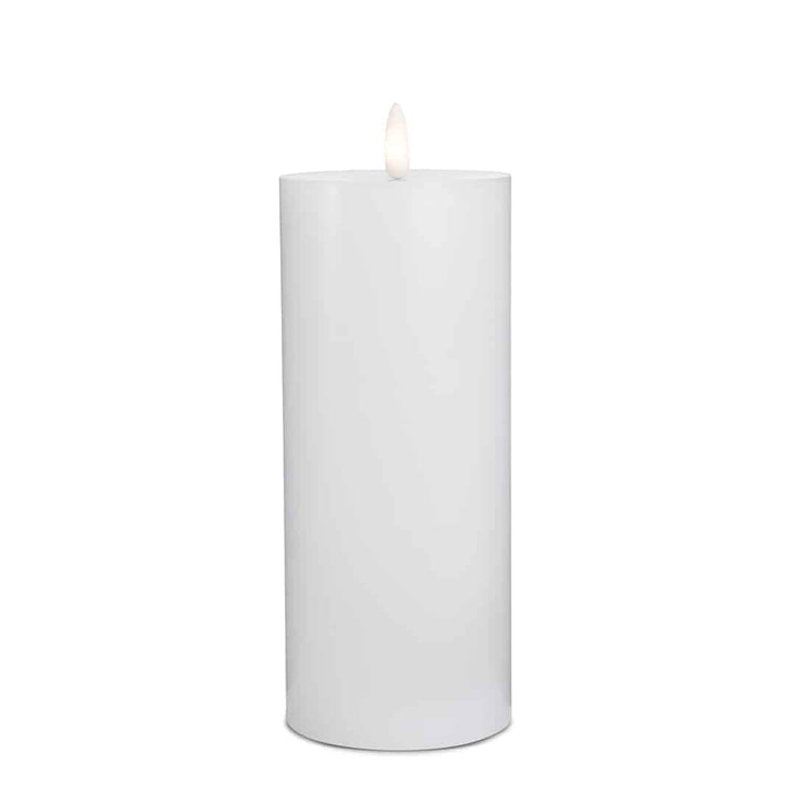 LED-lysestake (1 stk) med realistisk 3D-flamme 7,5 x 20 cm | Skanto