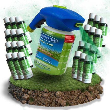 HYDRO MOSS PRO – Flüssiger Rasenschaum für schnelles und gesundes Rasenwachstum