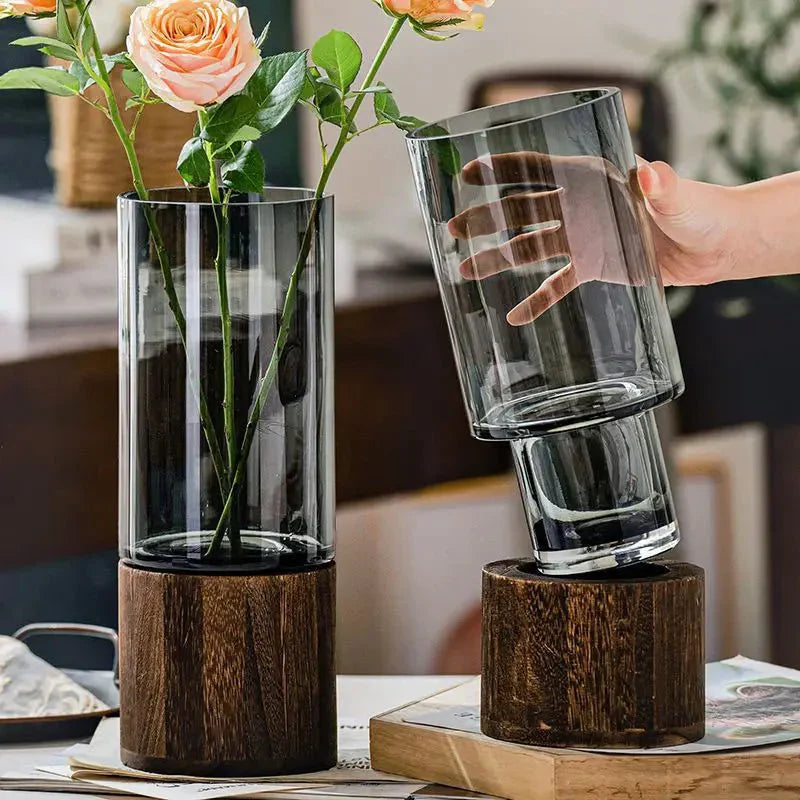Hydroponisk Tre & Glass Vase for Stilfull Hjemmedekor | Skanto