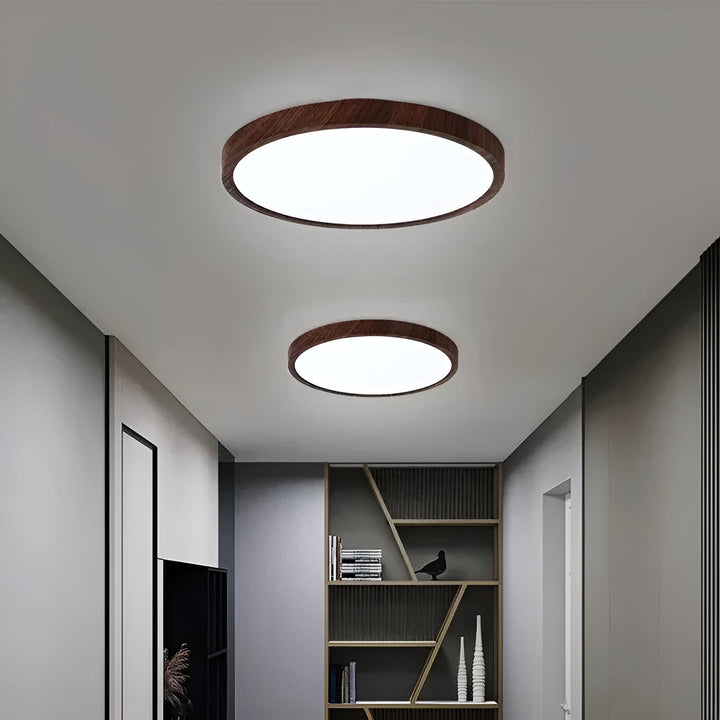 GrainGlow Light - Moderne Ultra-Tyn Tre Taklampe | Skanto