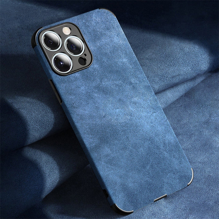 Skanto | Alcantara-look iPhone Deksel – Elegant beskyttelse for enheten din
