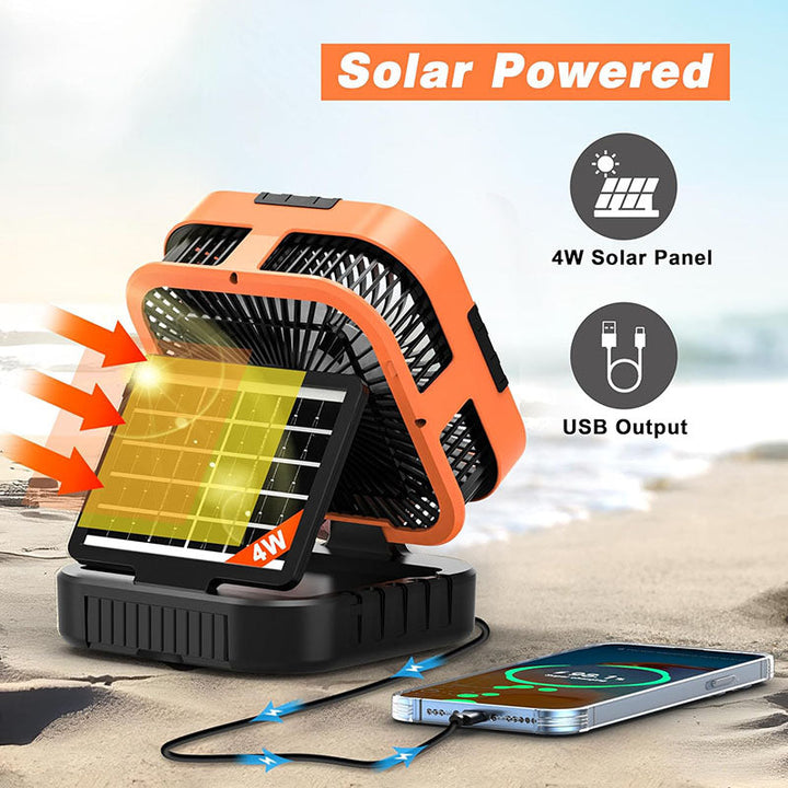 3 i 1 solardrevet campingvifte | Skanto