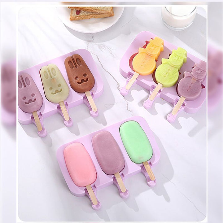 Iskremform Popsicleformer med lokk DIY Hjemmelaget Is Lollyform | Skanto
