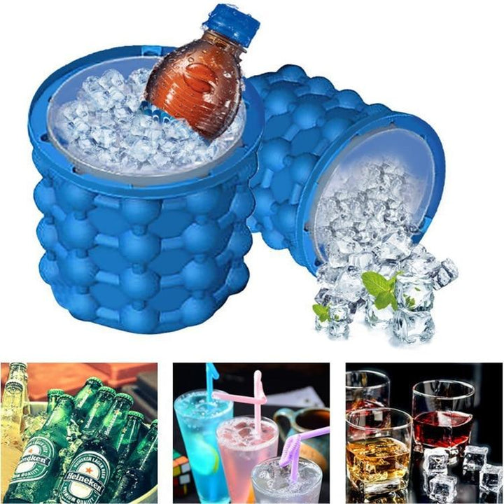 Skanto | IceCube Maker – Plassbesparende 2-i-1 isbitformer & drikkekjøler