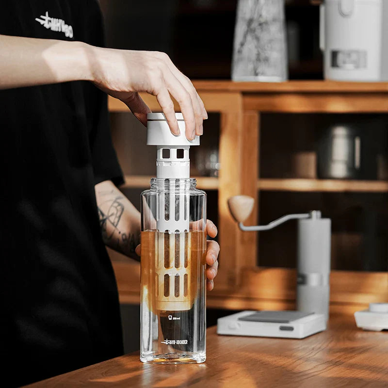 Iced Cold Coffee Brewer Maker Bærbar Kaffe Kanne Avtagbart Filter | Skanto
