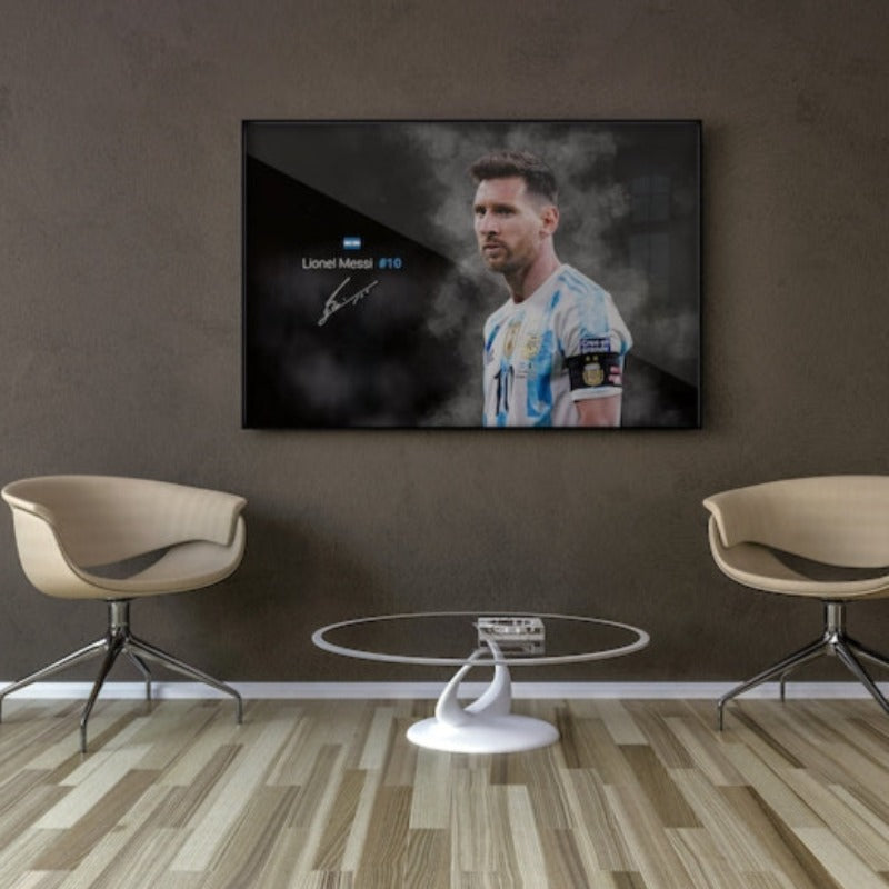 Rullet lerretplakat Lionel Messi