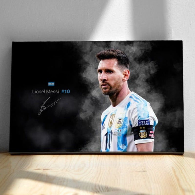 Rullet lerretplakat Lionel Messi