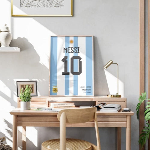 Lionel Messi Trøye Kunstramme