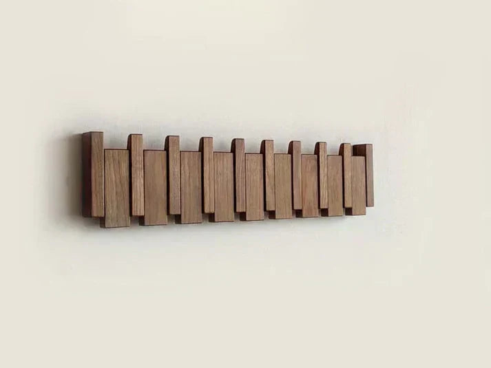 Skanto | HarmonyCoat Piano Wood Klesstativ – Dekorative Kroker for Hall og Stue