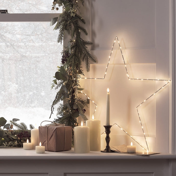 Weihnachtsdekorationen Sternen-LED-Fensterlicht