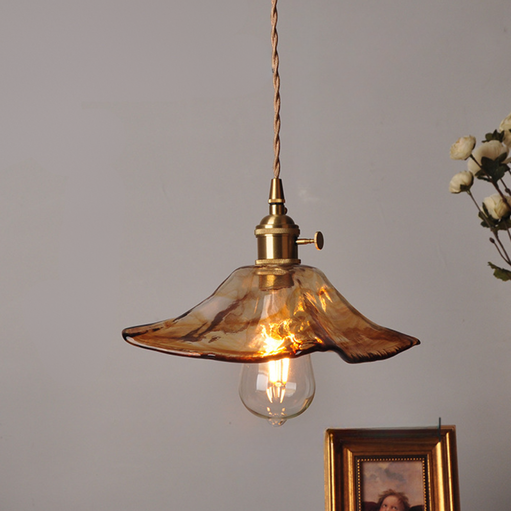 Skanto | Pendant Light Vintage Glass Ceiling Fixture Dining Room Lighting